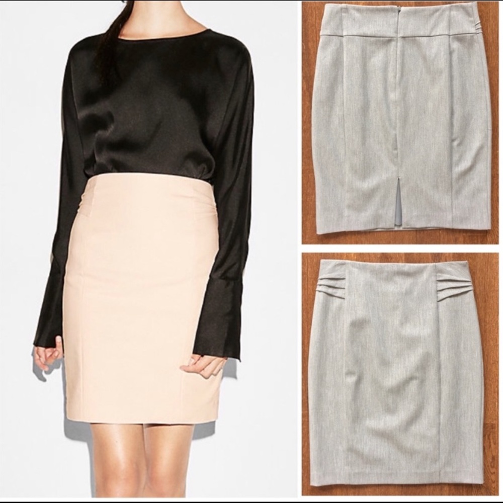 Gray Express Pencil Skirt